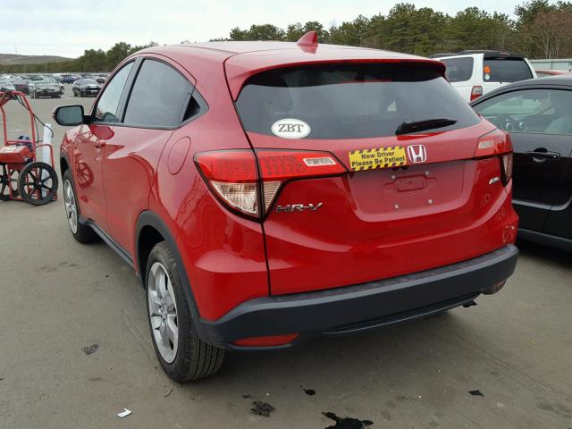 3CZRU6H52GM766182 - 2016 HONDA HR-V EX RED photo 3