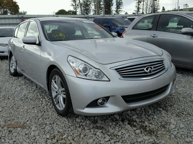 JN1CV6AP0AM204078 - 2010 INFINITI G37 BASE SILVER photo 1