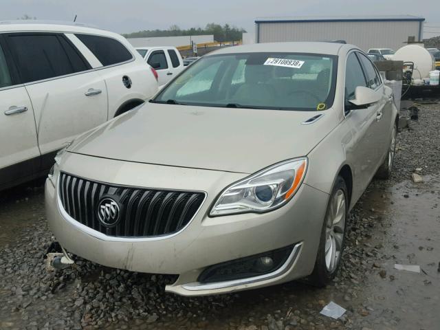 2G4GN5EX6E9234641 - 2014 BUICK REGAL PREM BEIGE photo 2