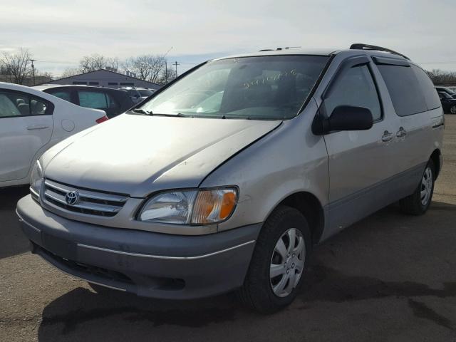 4T3ZF19C52U460262 - 2002 TOYOTA SIENNA CE GRAY photo 1