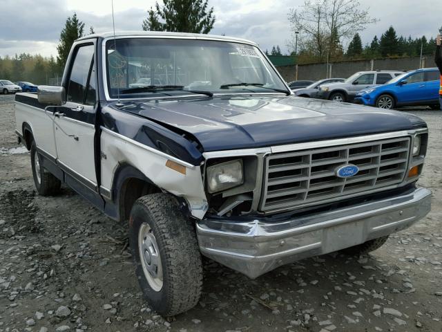 1FTDF15Y7EPB50643 - 1984 FORD F150 BLUE photo 1