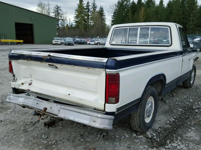 1FTDF15Y7EPB50643 - 1984 FORD F150 BLUE photo 4