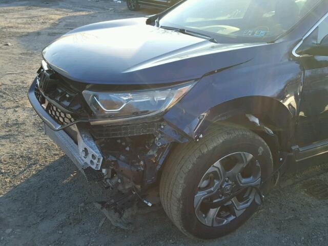 2HKRW2H56HH682785 - 2017 HONDA CR-V EX BLUE photo 9