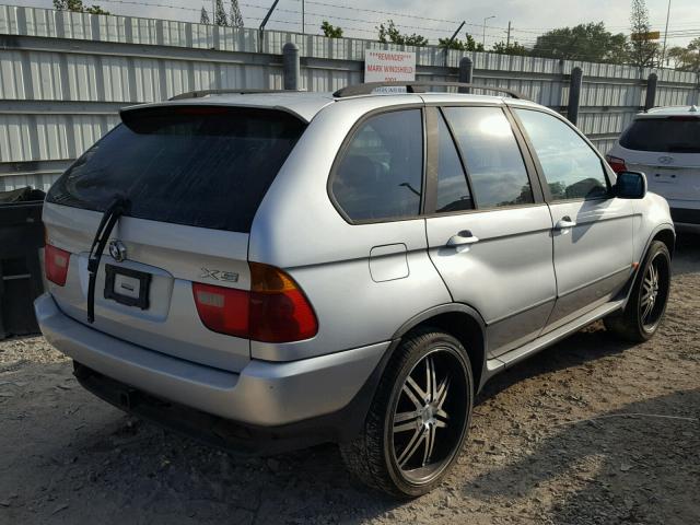 5UXFA53593LV81964 - 2003 BMW X5 3.0I SILVER photo 4