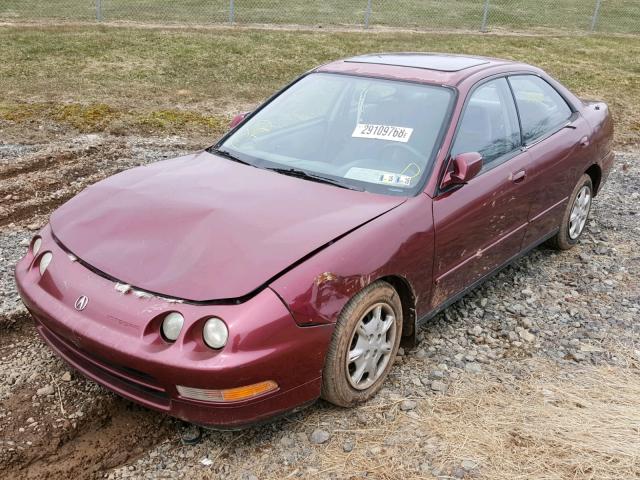 JH4DB7656TS001863 - 1996 ACURA INTEGRA LS MAROON photo 2