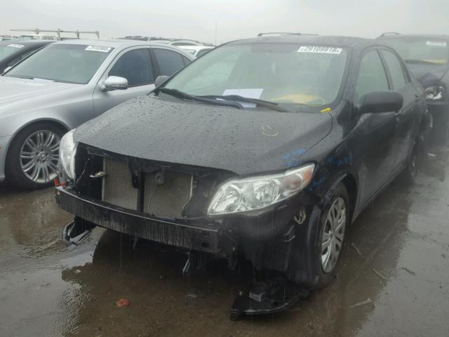 1NXBU4EE2AZ367321 - 2010 TOYOTA COROLLA BA BLACK photo 2