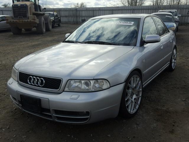 WAUDD68D8YA031063 - 2000 AUDI S4 2.7 QUA GRAY photo 2