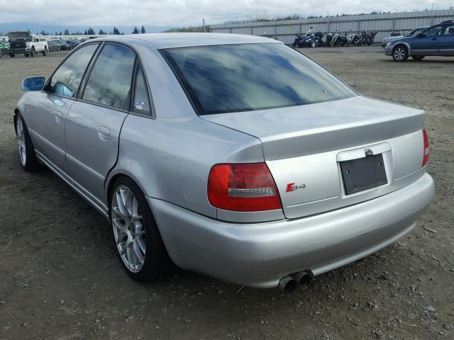 WAUDD68D8YA031063 - 2000 AUDI S4 2.7 QUA GRAY photo 3