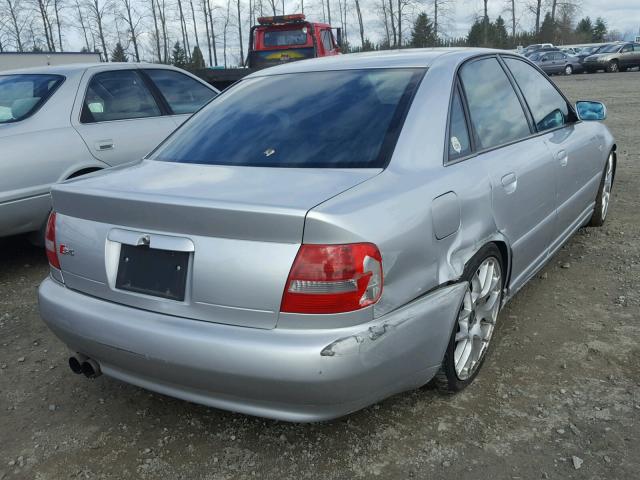 WAUDD68D8YA031063 - 2000 AUDI S4 2.7 QUA GRAY photo 4