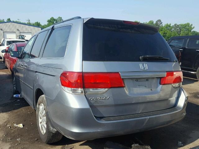 5FNRL3H75AB004016 - 2010 HONDA ODYSSEY EX BLUE photo 3