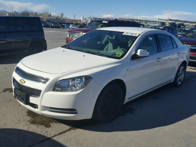 1G1ZH57B68F288676 - 2008 CHEVROLET MALIBU 1LT WHITE photo 2