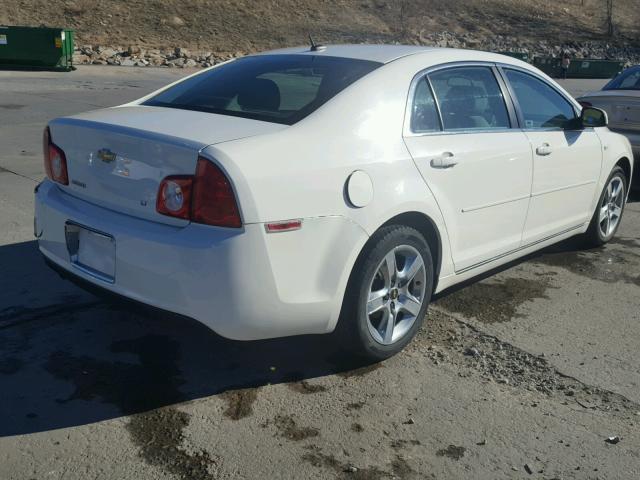 1G1ZH57B68F288676 - 2008 CHEVROLET MALIBU 1LT WHITE photo 4