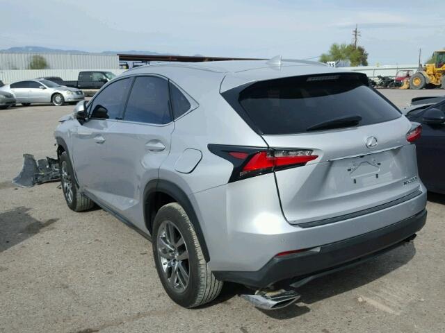 JTJBARBZ3G2062980 - 2016 LEXUS NX 200T SILVER photo 3