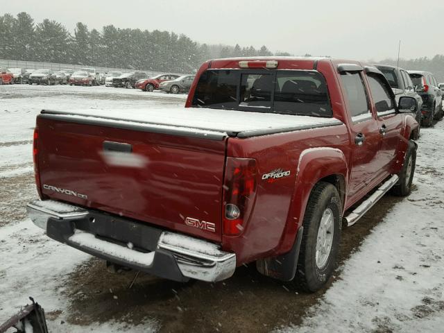 1GTDT136748100442 - 2004 GMC CANYON RED photo 4