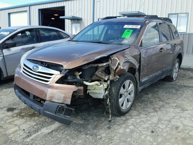 4S4BRBHC1B3378186 - 2011 SUBARU OUTBACK 2. BROWN photo 2