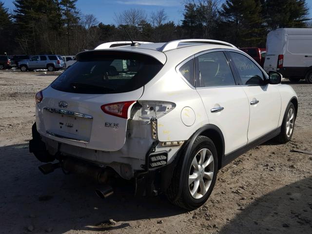JN1AJ0HR0AM752038 - 2010 INFINITI EX35 BASE WHITE photo 4