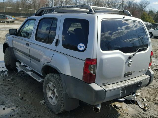 5N1ED28T42C593282 - 2002 NISSAN XTERRA XE SILVER photo 3