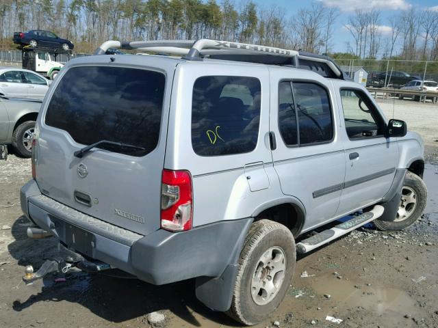 5N1ED28T42C593282 - 2002 NISSAN XTERRA XE SILVER photo 4