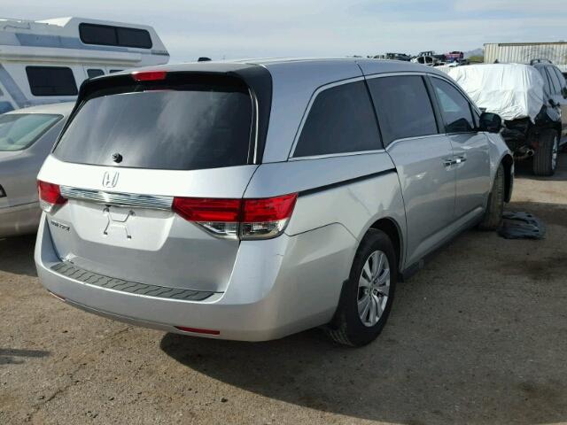 5FNRL5H61FB034799 - 2015 HONDA ODYSSEY EX SILVER photo 4