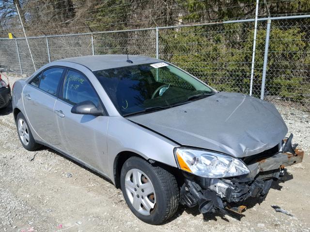 1G2ZF57B184282040 - 2008 PONTIAC G6 VALUE L SILVER photo 1