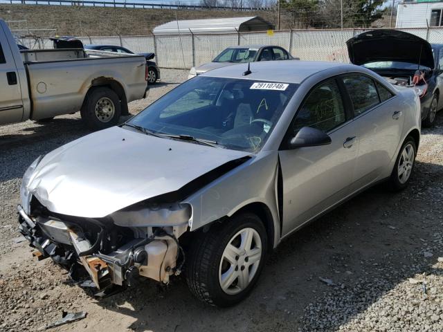 1G2ZF57B184282040 - 2008 PONTIAC G6 VALUE L SILVER photo 2