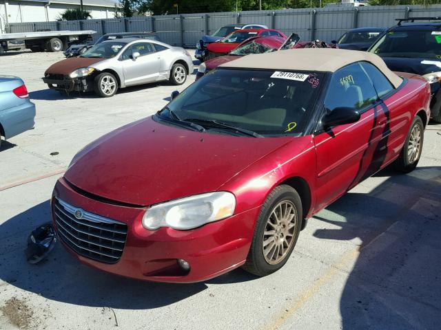 1C3EL55R86N235182 - 2006 CHRYSLER SEBRING TO RED photo 2