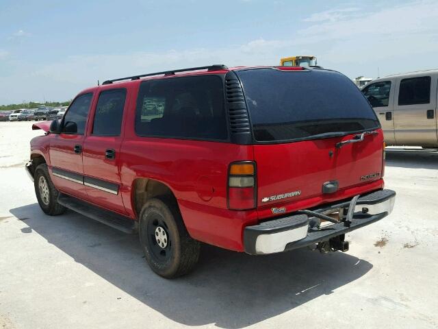 1GNFK16Z55R206344 - 2005 CHEVROLET SUBURBAN RED photo 3