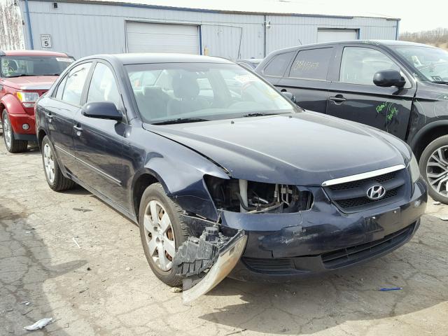 5NPET46C87H263825 - 2007 HYUNDAI SONATA GLS BLUE photo 1