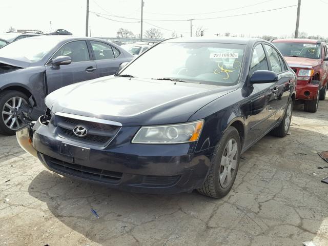 5NPET46C87H263825 - 2007 HYUNDAI SONATA GLS BLUE photo 2