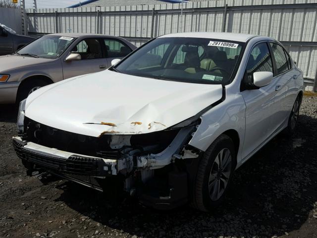 1HGCR2F36EA206216 - 2014 HONDA ACCORD LX WHITE photo 2