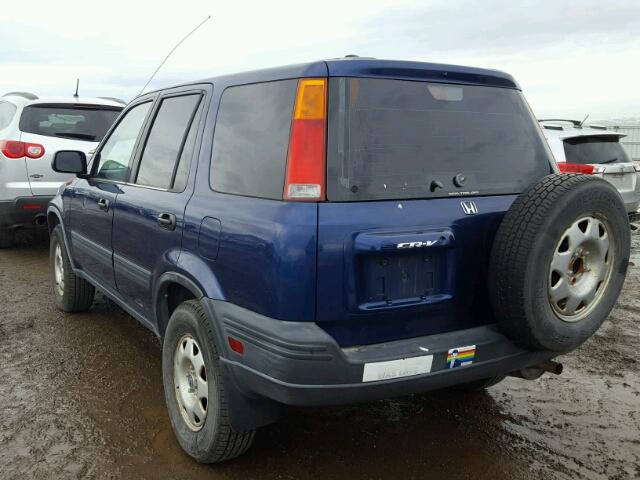 JHLRD1849WC080692 - 1998 HONDA CR-V LX BLUE photo 3