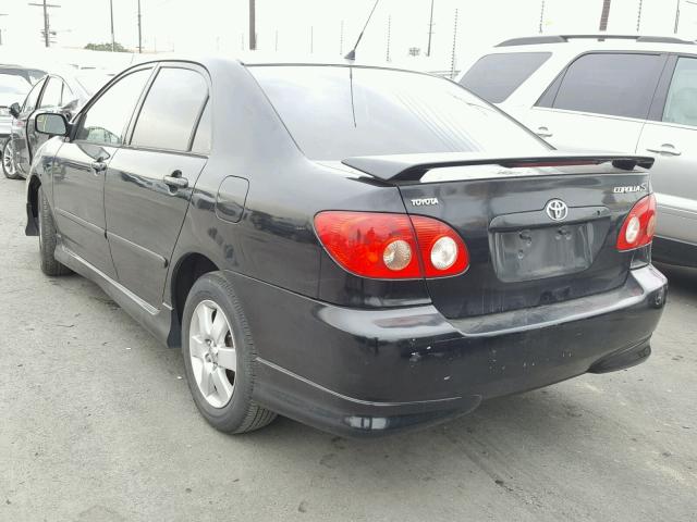 1NXBR32E25Z516476 - 2005 TOYOTA COROLLA CE BLACK photo 3