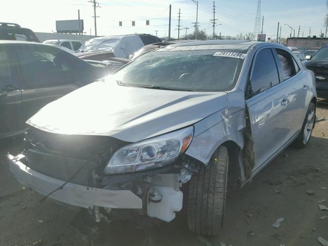 1G11J5SX9DF303752 - 2013 CHEVROLET MALIBU LTZ 银色 照片 2