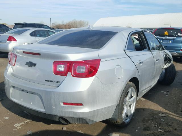 1G11J5SX9DF303752 - 2013 CHEVROLET MALIBU LTZ 银色 照片 4
