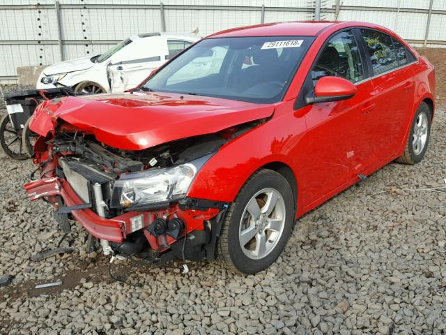 1G1PC5SB1F7103230 - 2015 CHEVROLET CRUZE LT RED photo 2