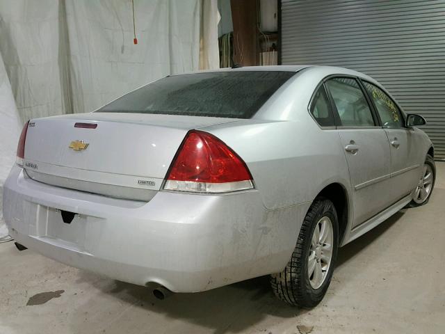 2G1WA5E3XF1169049 - 2015 CHEVROLET IMPALA LIM GRAY photo 4