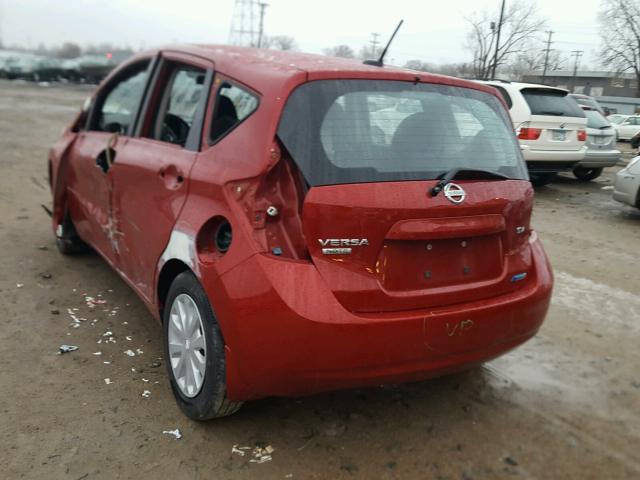 3N1CE2CP1EL364377 - 2014 NISSAN VERSA NOTE RED photo 3