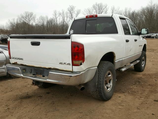 1D7KU28D54J256026 - 2004 DODGE RAM 2500 S WHITE photo 4