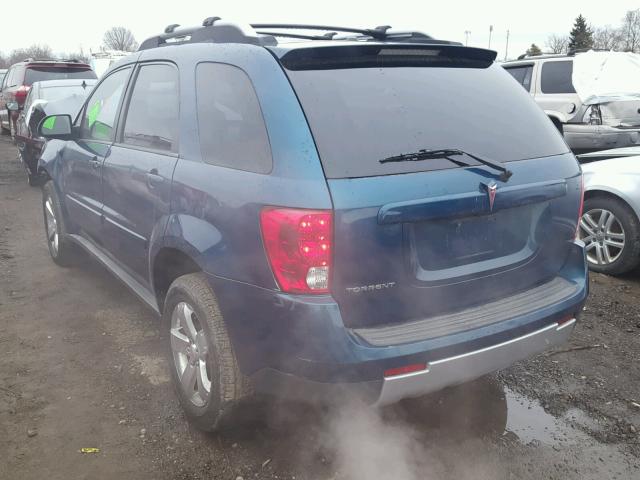 2CKDL63F066095454 - 2006 PONTIAC TORRENT BLUE photo 3