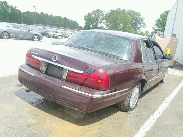 2MEFM74W73X635713 - 2003 MERCURY GRAND MARQ BURGUNDY photo 4