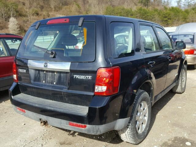 4F2CZ96198KM17690 - 2008 MAZDA TRIBUTE S BLACK photo 4