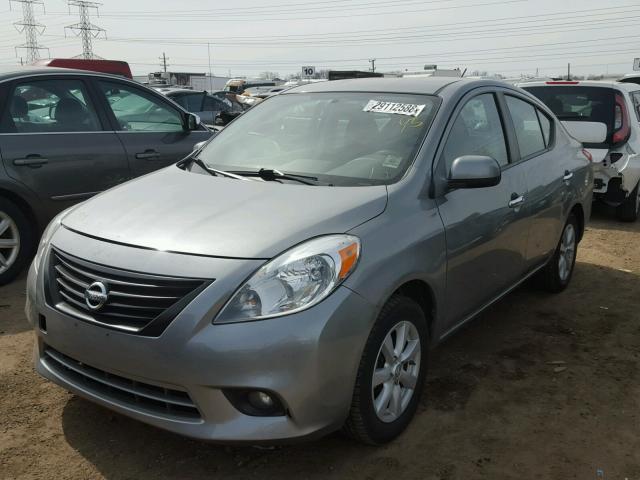 3N1CN7AP0CL800651 - 2012 NISSAN VERSA S SILVER photo 2