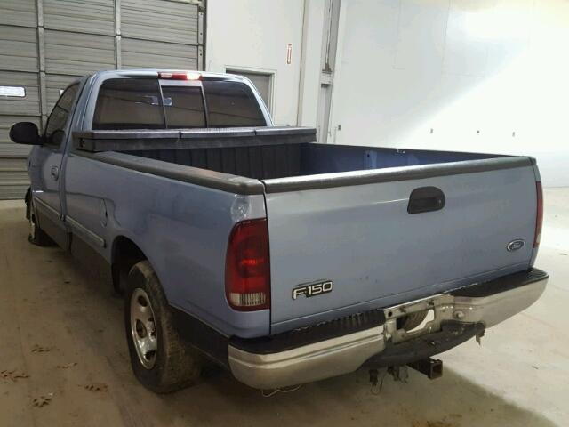 1FTDF1769VNC70452 - 1997 FORD F150 BLUE photo 3