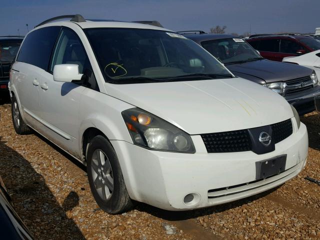 5N1BV28U65N113681 - 2005 NISSAN QUEST S WHITE photo 1