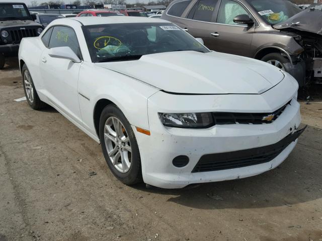 2G1FB1E34F9156207 - 2015 CHEVROLET CAMARO LS WHITE photo 1