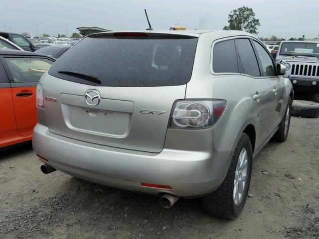 JM3ER293080199347 - 2008 MAZDA CX-7 SILVER photo 4