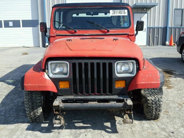 2J4FY19E1KJ167170 - 1989 JEEP WRANGLER / ORANGE photo 9