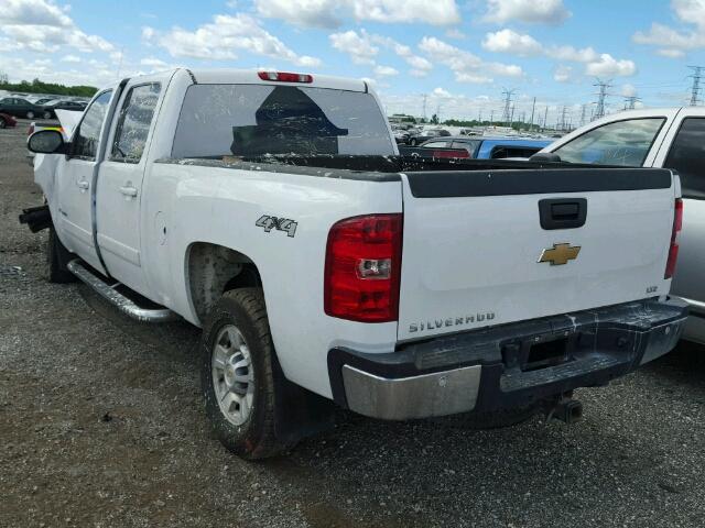 1GCHK23K28F213708 - 2008 CHEVROLET SILVERADO WHITE photo 3