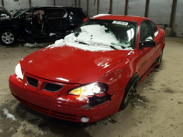 1G2NE12T5YM701033 - 2000 PONTIAC GRAND AM S Qırmızı foto 2