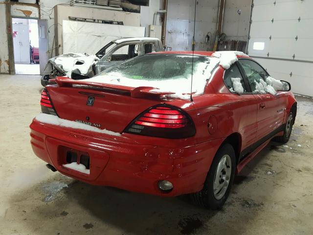 1G2NE12T5YM701033 - 2000 PONTIAC GRAND AM S Qırmızı foto 4